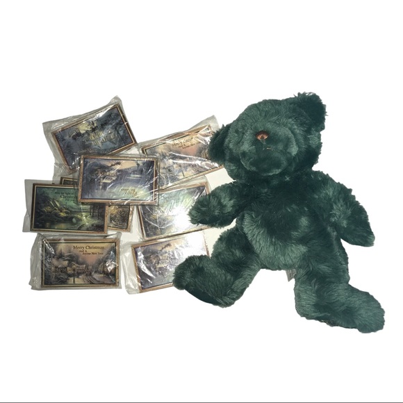 Thomas Kinkade Bear and Christmas Ornaments